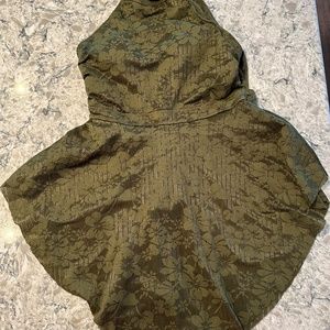 Women's size large NEW green floral swimsuit